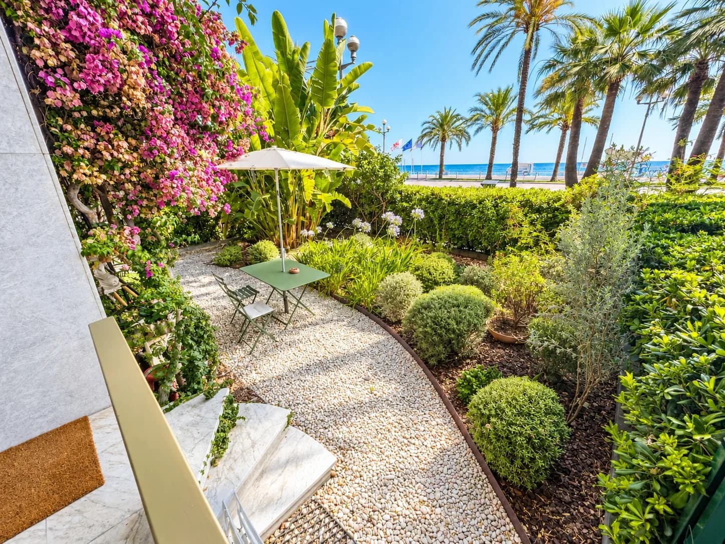 Deux-pièces de 66 m² avec jardin de 55 m² et vue mer